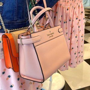 Kate Spade Staci Small Satchel Chalk Pink